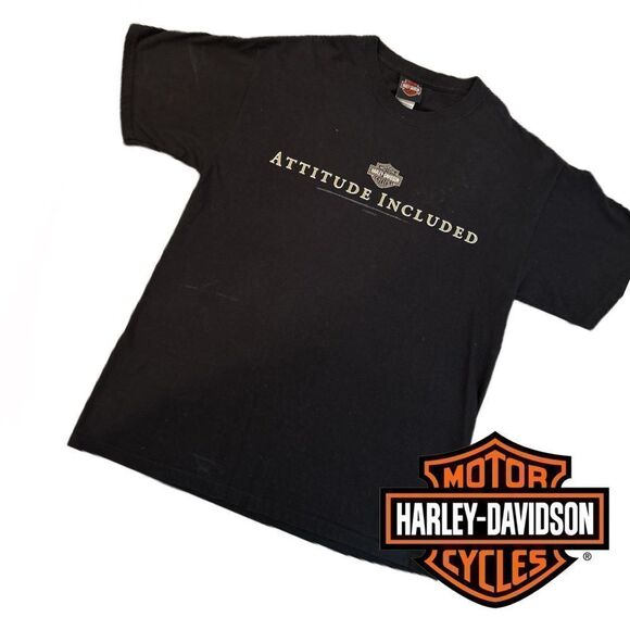 Harley-Davidson Men’s Attitude Included Southside Virginia Beach VA Tee - Size L - Picture 1 of 3